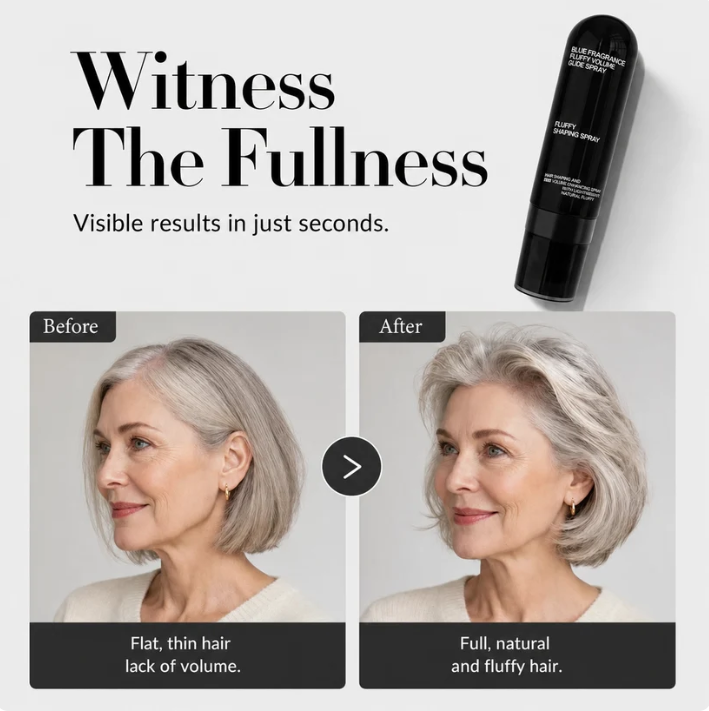 Buy 1Get 1Free$Fluffy HairShaping Spray, Long LastingPeach Scent Volumizing HairMist for All-Day Hold