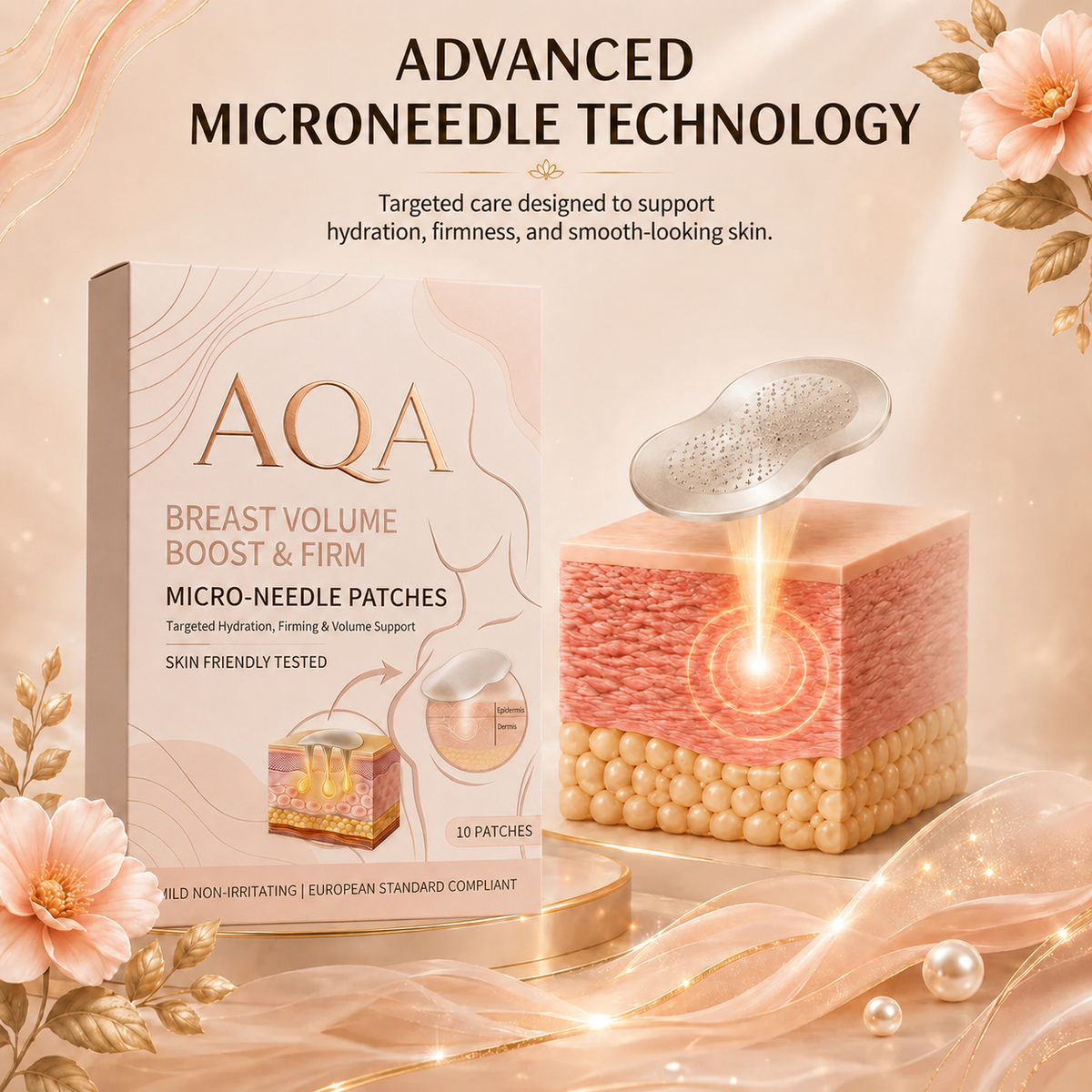 Breast Firming Microneedle Patches — Restore Lost Fullness