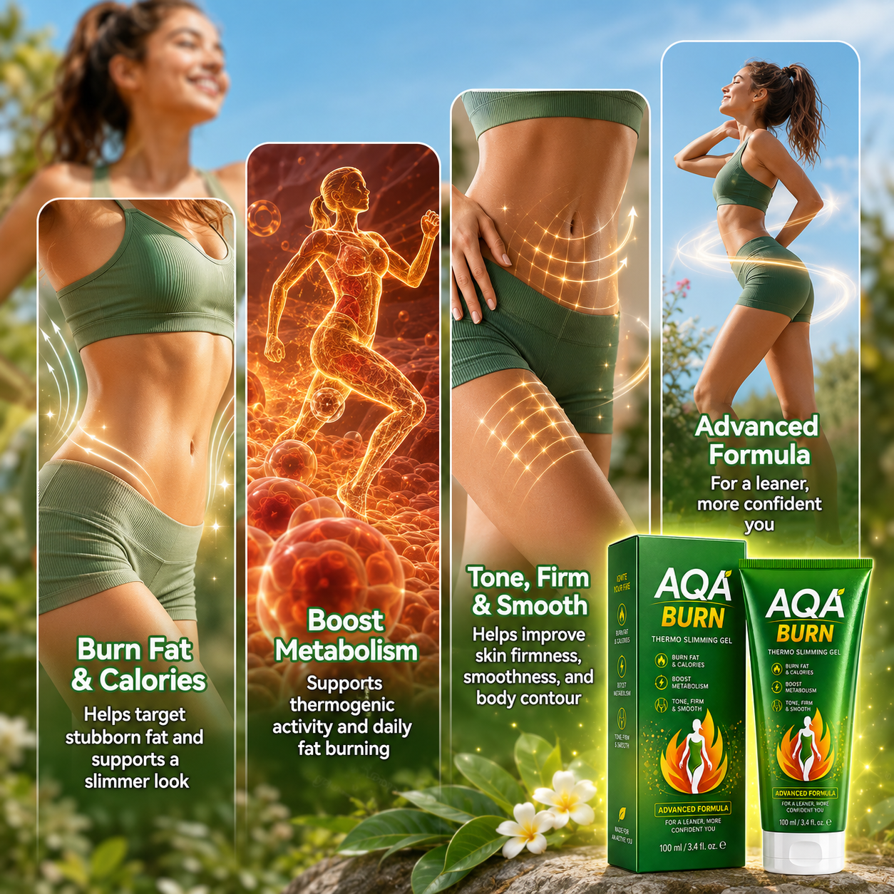 AQA Thermo Slimming Gel with Advanced Science-Backed Formula