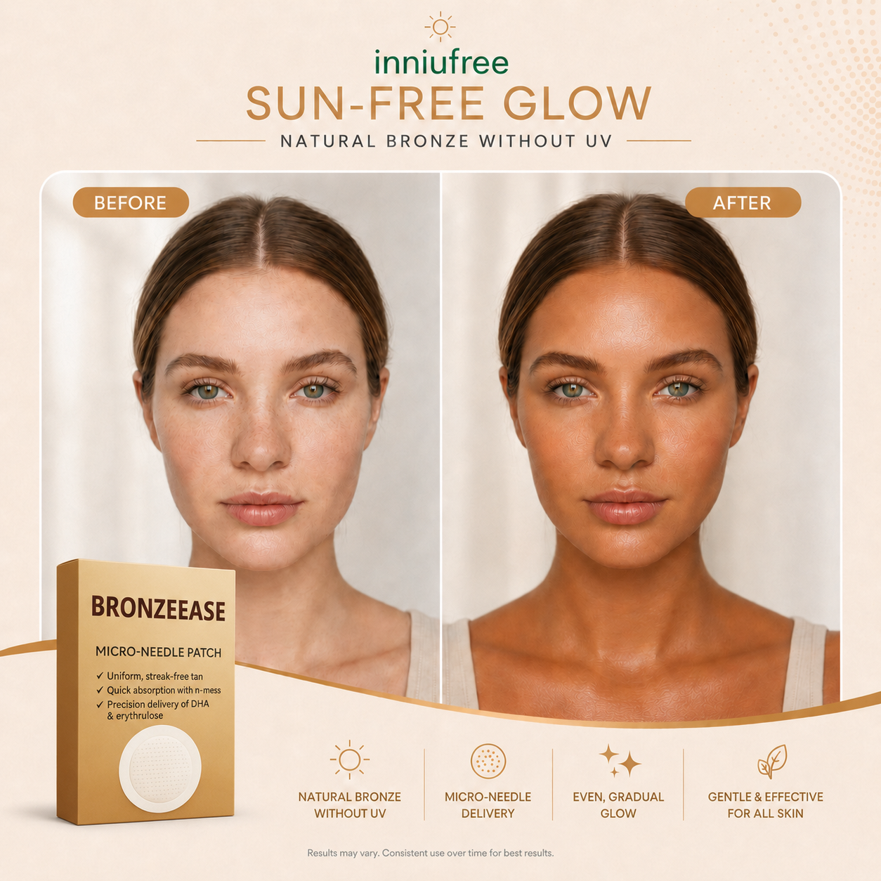 BronzeEase Transdermal Tanning Patch