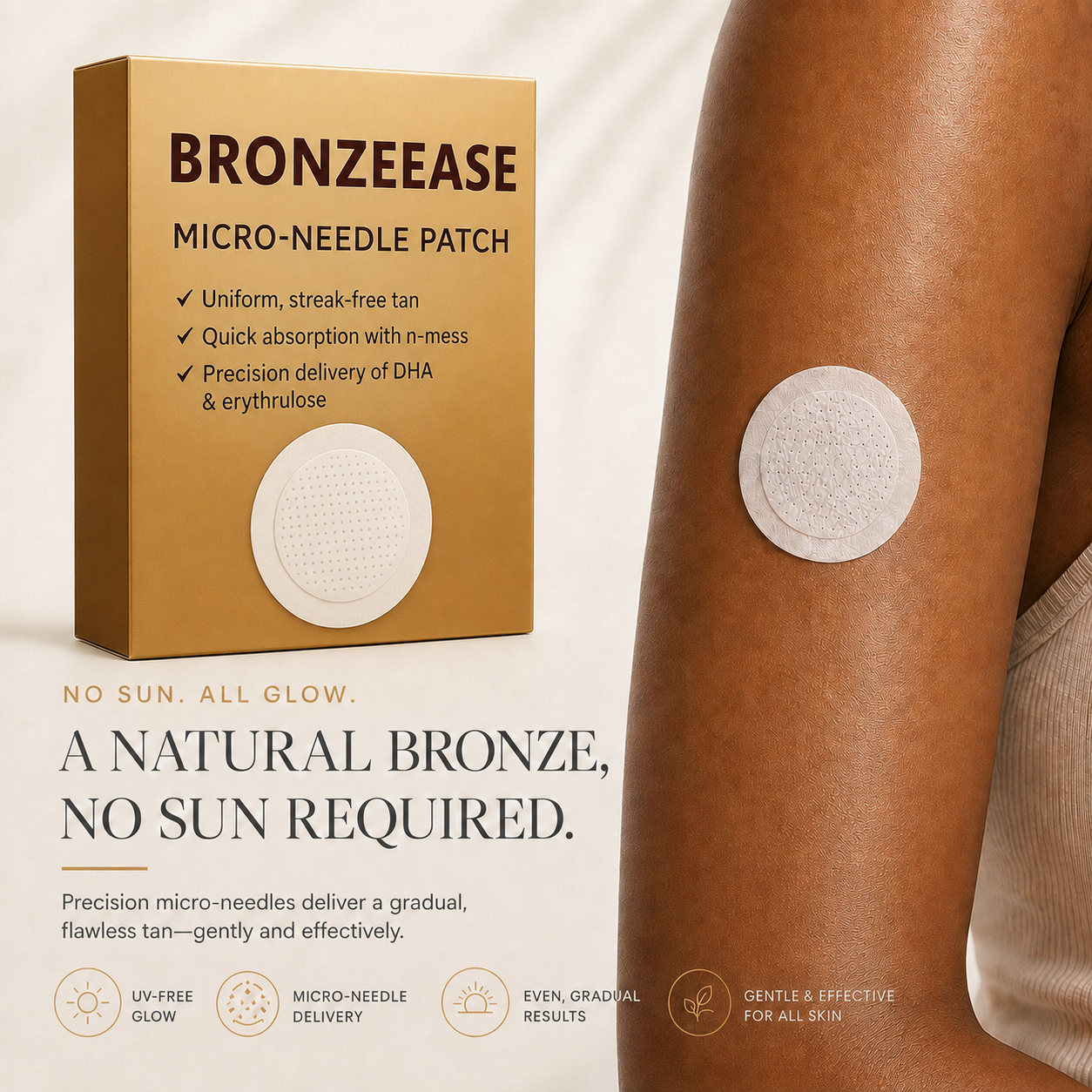 BronzeEase Transdermal Tanning Patch