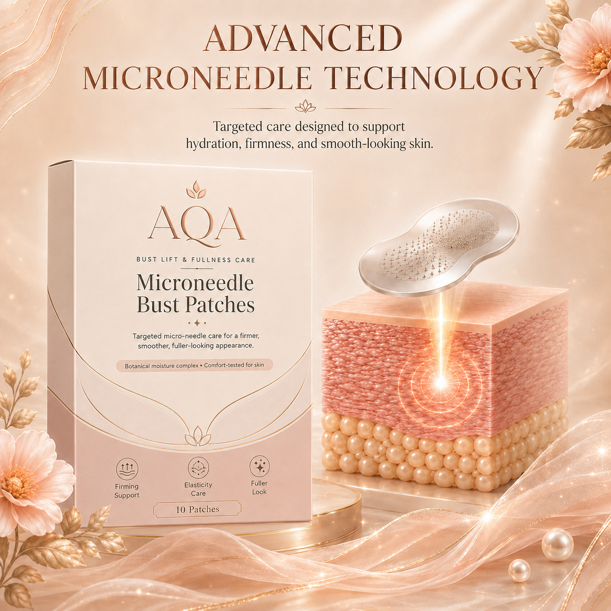 Breast Firming Microneedle Patches — Restore Lost Fullness