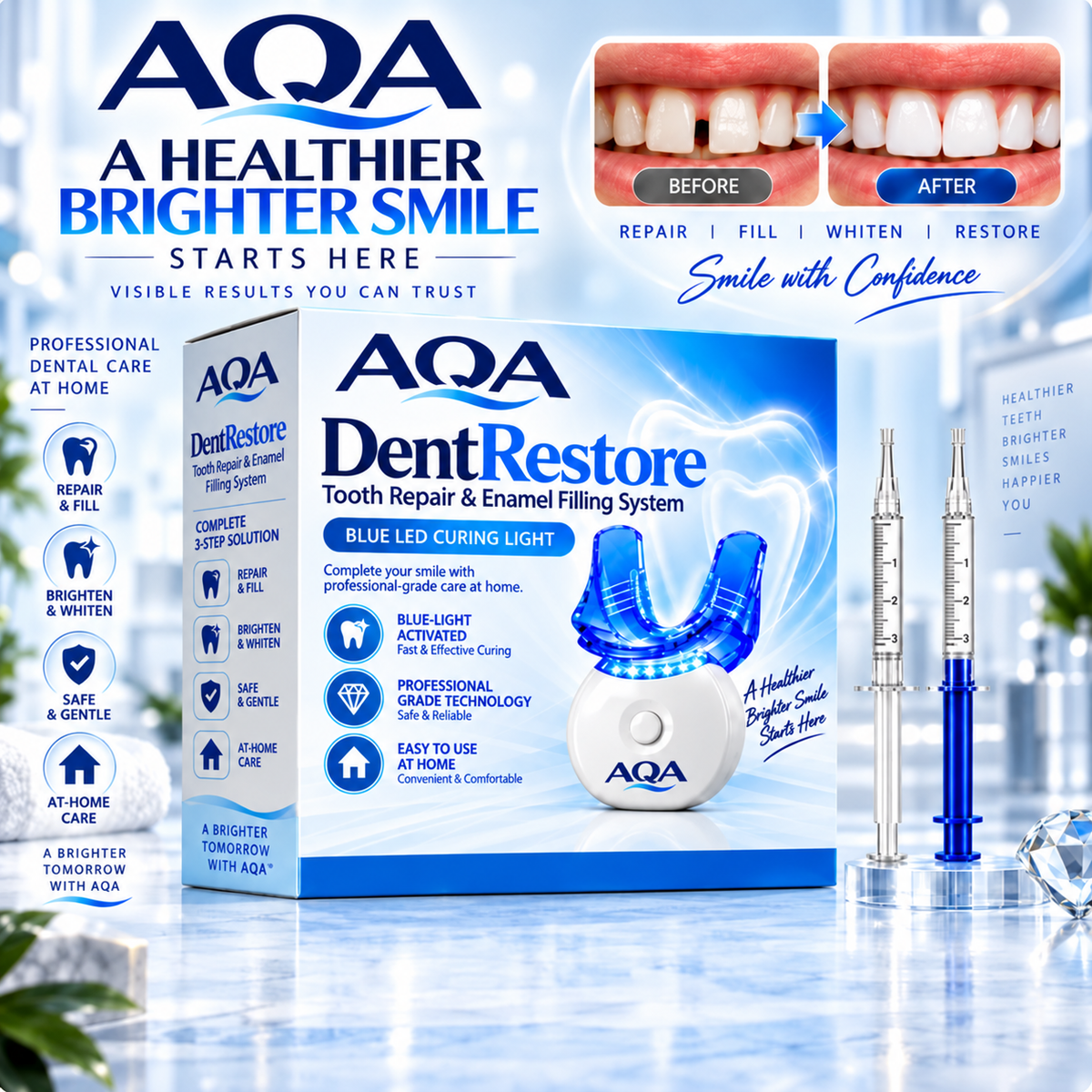 AQA® DentRestore Tooth Repair & Filling System
